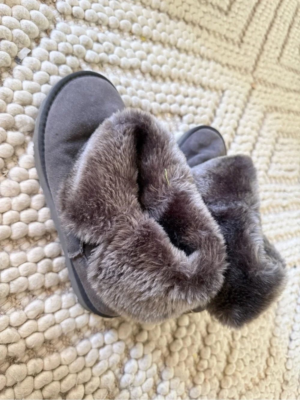 UGG suede  Faux Fur Lined Women's boots size 9